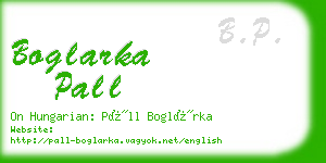 boglarka pall business card